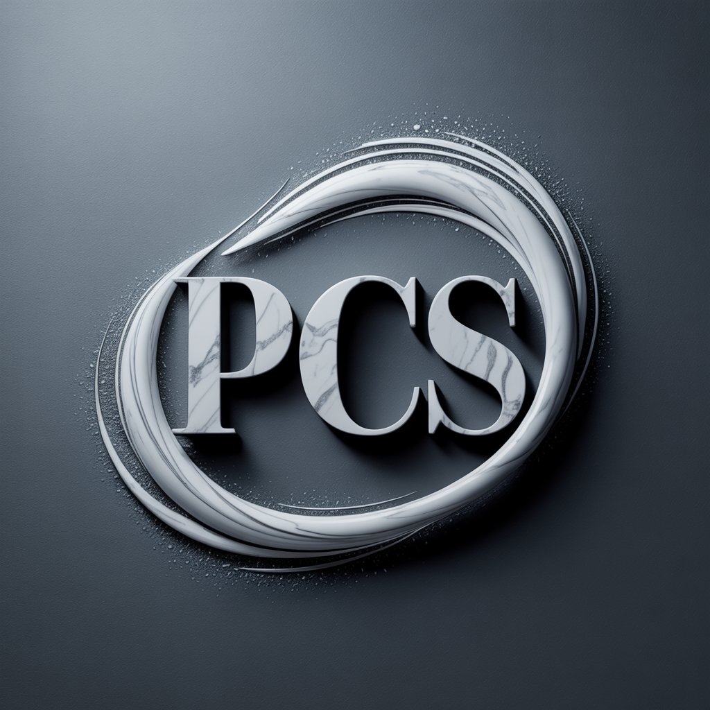 a logo design featuring the letters pcs ahztgar9qtelld wtk6dpq uu1ypzohqco zqb bp81mg
